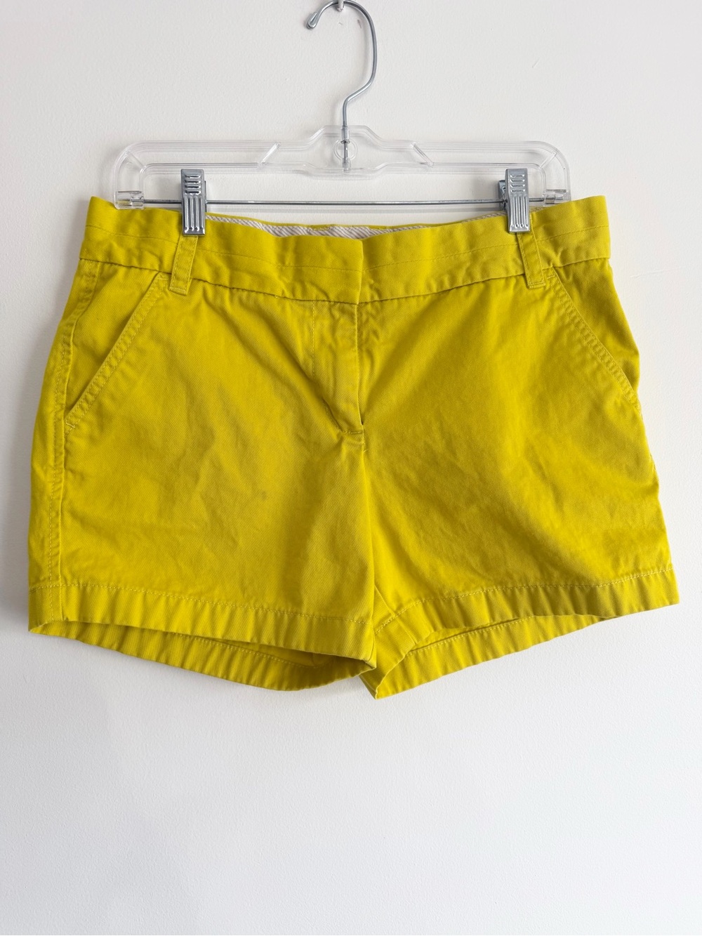 J. Crew Bright Yellow Cotton Chino Shorts